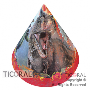 JURASSIC WORLD GORRO FELIZ CUMPLE x 10